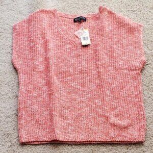 Jones New York Pinkish Vest (cotton Blend)